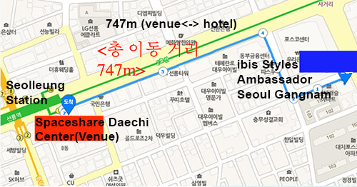 Spaceshare Daechi Center & Hotel Map